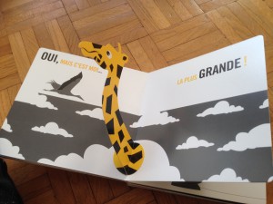 pop up zoo livre girafe