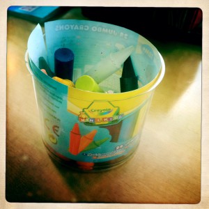 Rangement crayon voyage bébé