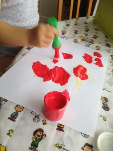 photo peinture pour bébé crayola