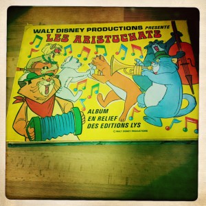 Livre pop up vintage les aristochats