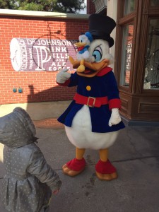 rencontrer les personnages à Disneyland Paris picsou