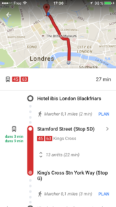 L'activité famille parfaite à Londres Le Bus! google maps image